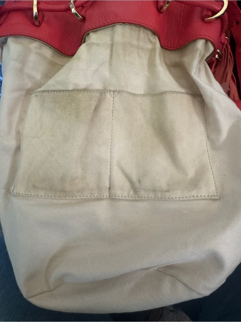 See by Chloé Vicky Small Bucket Bag - Coral Leather - Rare! - Picture 10 of 14